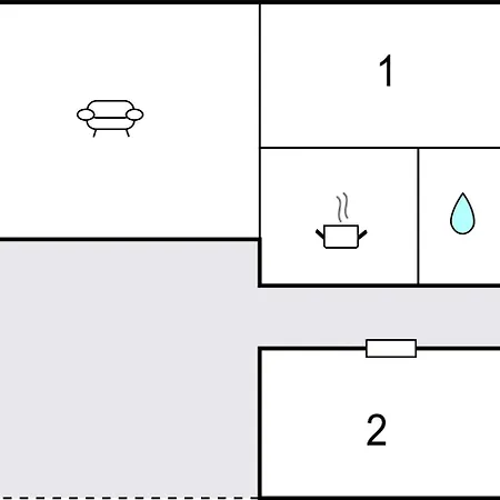 別荘 2 Bedroom Beautiful In グドイェム